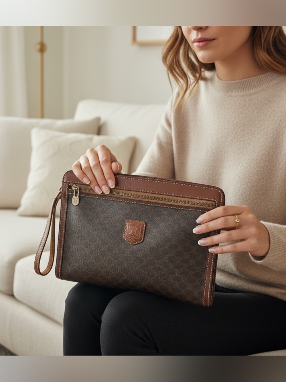Celine Macadam Clutch Vintage